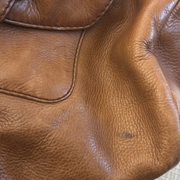 Fossil 'Olive' Pebble Leather Satchel
Crossbody Bag Cognac Boho Rare - Picture 9 of 16